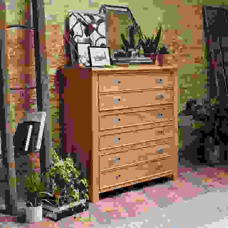 Light Oak Hidden Bureau The Cotswold Company Escritórios campestres Madeira