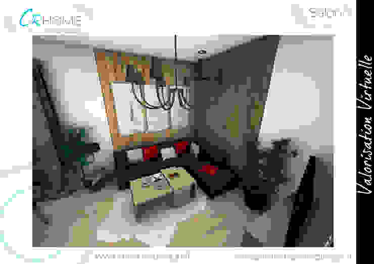 Salon Crhome Design Salon rustique Bois massif Rouge Salon,design,montagne