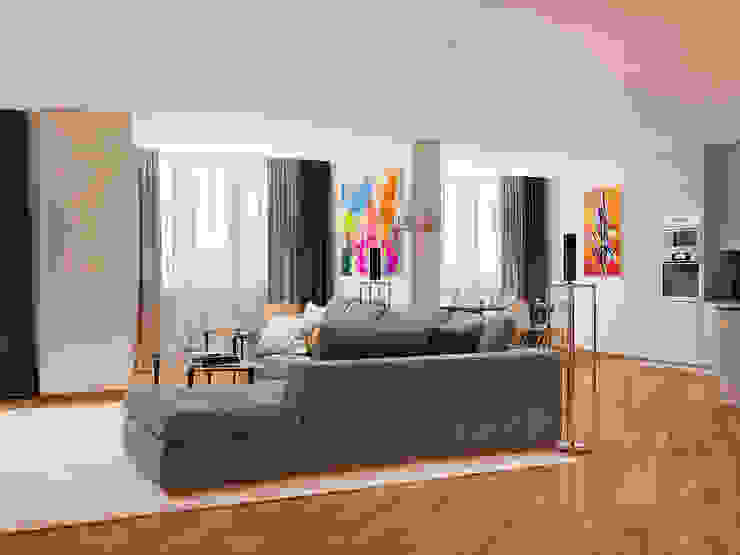 Salas de estar modernas por Tatiana Zaitseva Design Studio Moderno