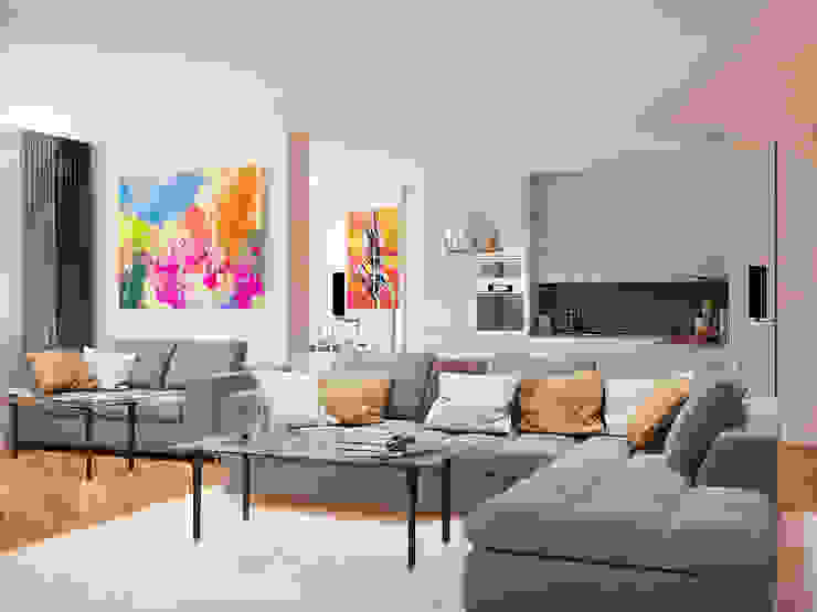 Salas de estar modernas por Tatiana Zaitseva Design Studio Moderno