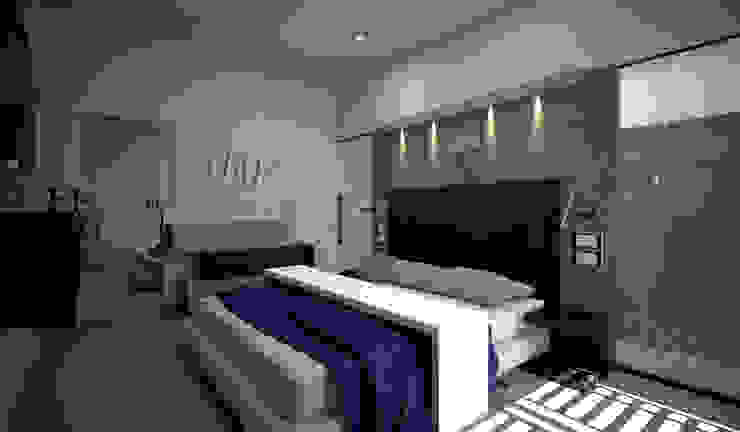 CASA E - CASA MONOFAMILIARE, diparmaespositoarchitetti diparmaespositoarchitetti Minimalistische Schlafzimmer