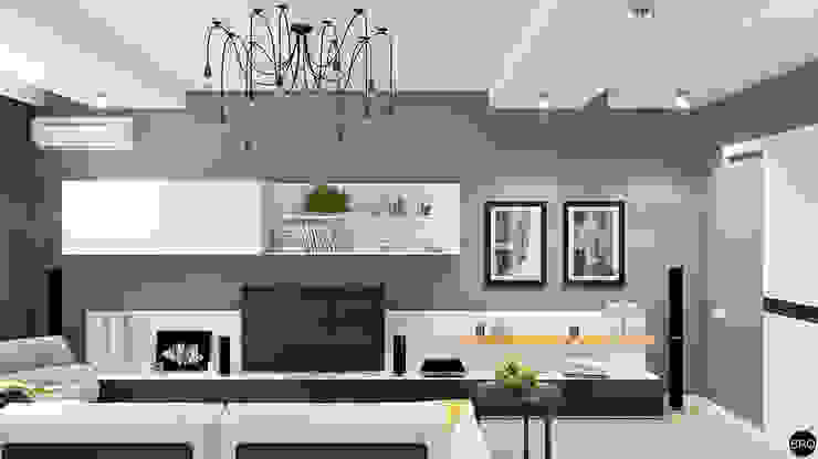 BRO Design Studio Minimalist living room