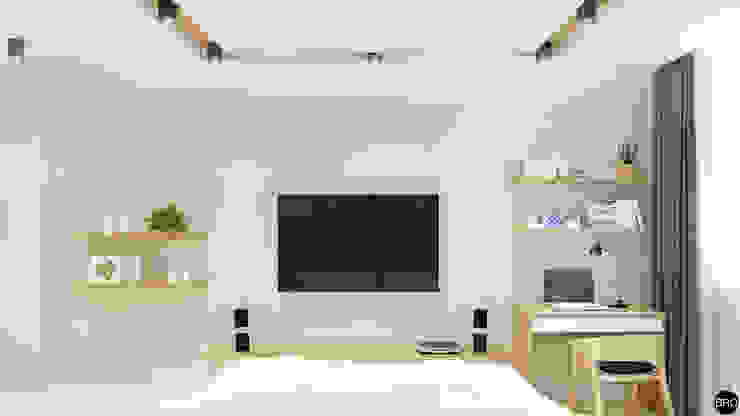 BRO Design Studio Minimalist bedroom