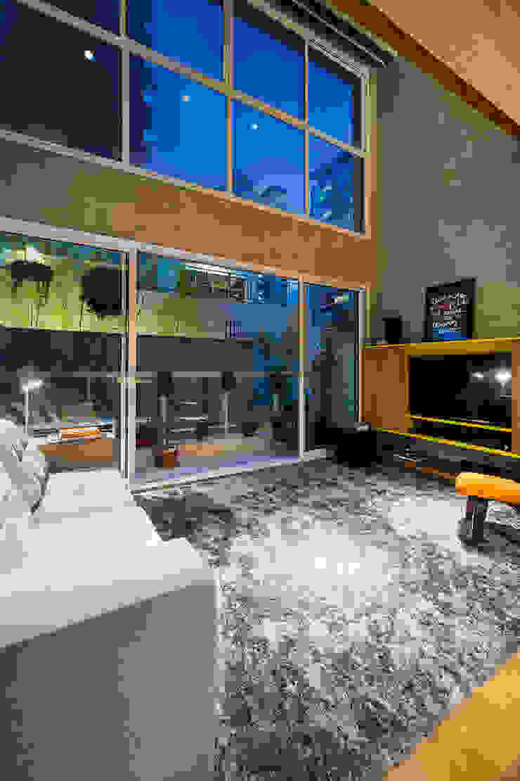 Casa100 Arquitetura Ruang Keluarga Modern