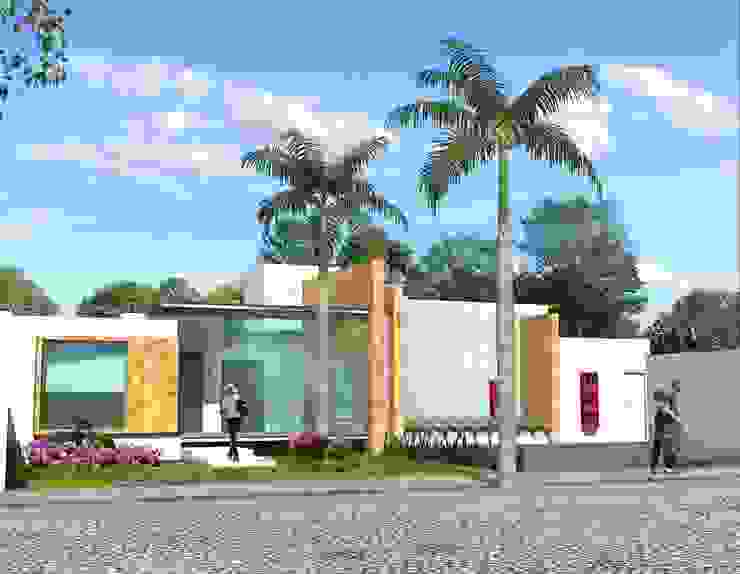 Milla Arquitectos S.A. de C.V. Case in stile minimalista Bianco