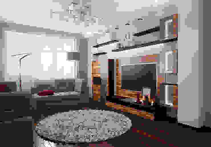 Проект 3х комнатной квартиры в Харькове, Инна Михайская Инна Михайская Modern living room Multicolored