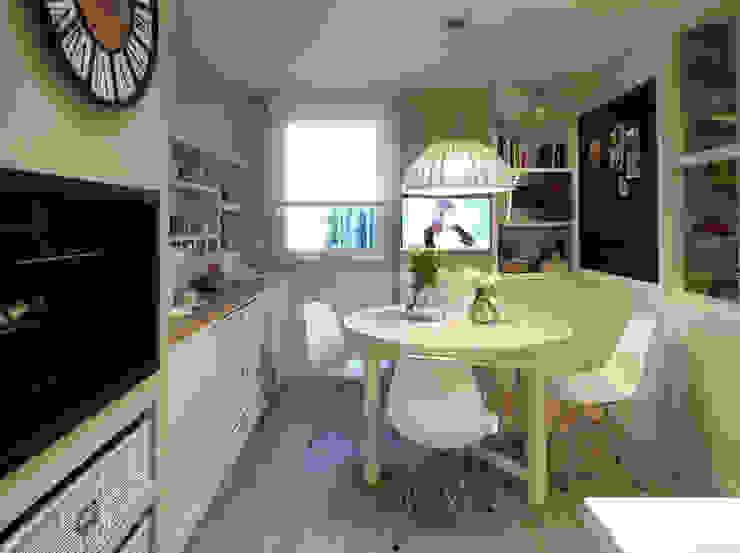Cocina de diseño atemporal, DEULONDER arquitectura domestica DEULONDER arquitectura domestica 에클레틱 주방 화이트
