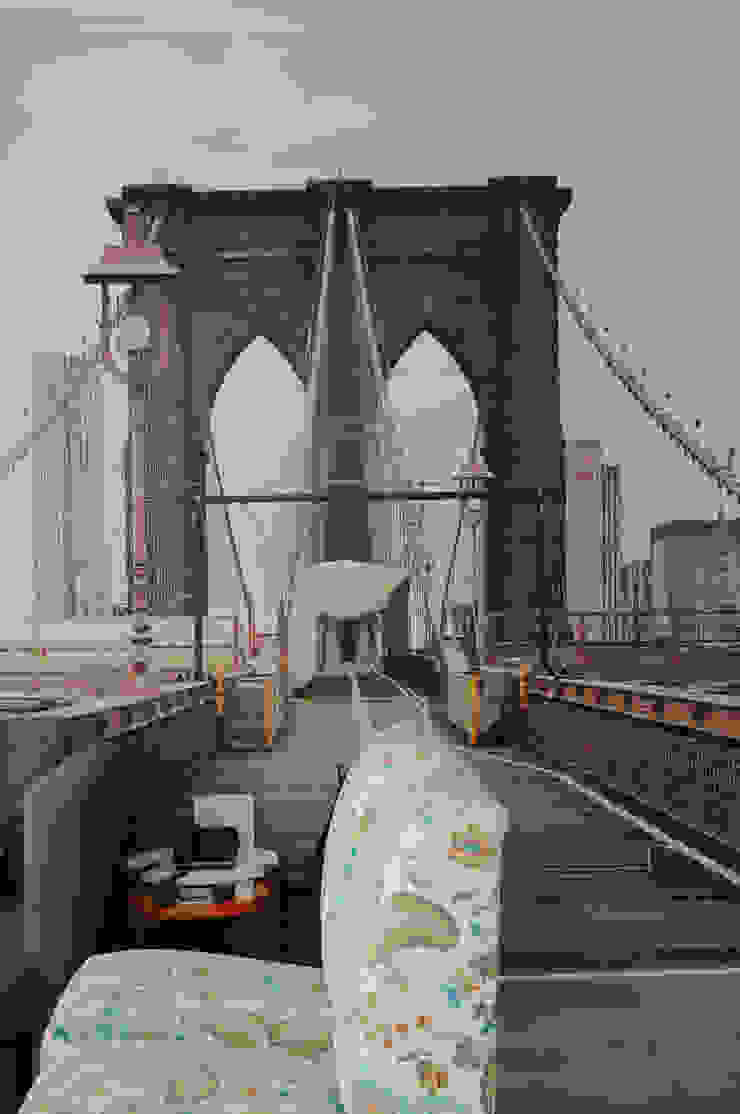 Cólorful Casa Creadora Moderne Arbeitszimmer Flachs/Leinen Grün