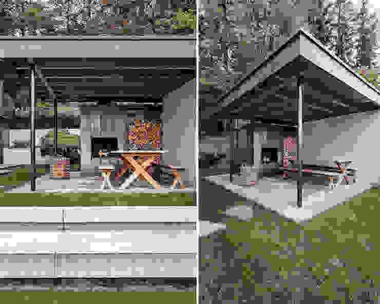 Балкон и терраса в стиле модерн от meier architekten zürich Модерн Медь / Бронза / Латунь