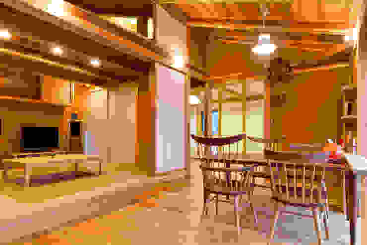 shu建築設計事務所 Ruang Olahraga Gaya Asia Kayu Wood effect