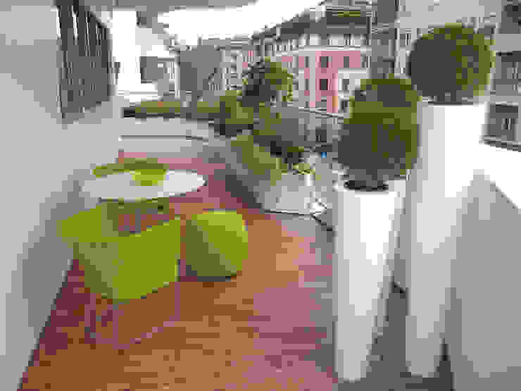 progetti, damiano damiano Moderner Balkon, Veranda & Terrasse