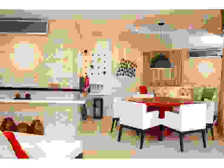 LX Arquitetura Modern living room Red