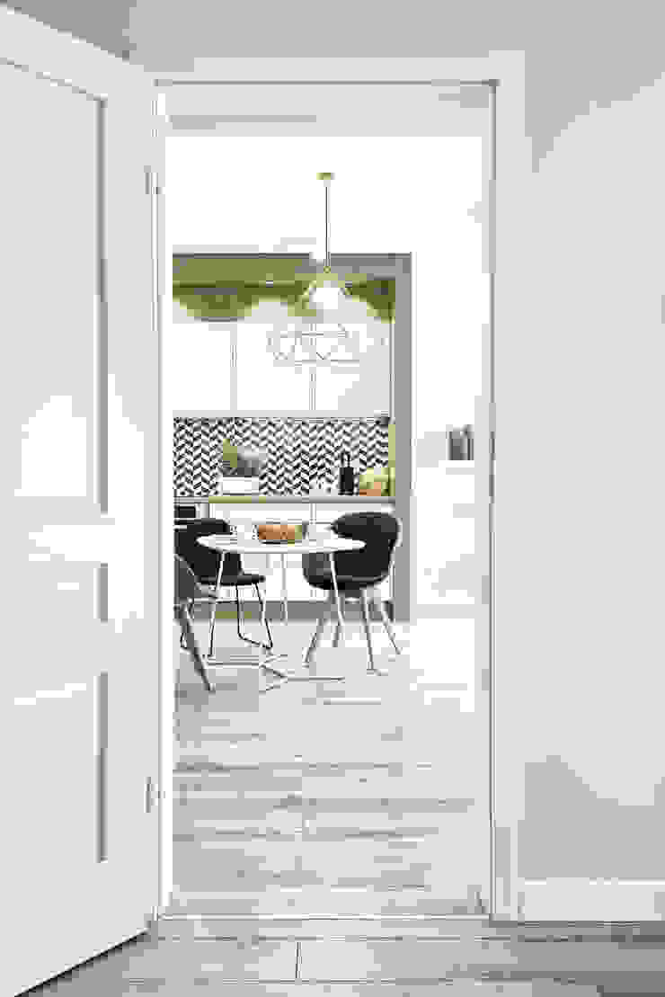 MIESZKANIE POKAZOWE NA OŁTASZYNIE Skandynawski salon od Q2Design Skandynawski