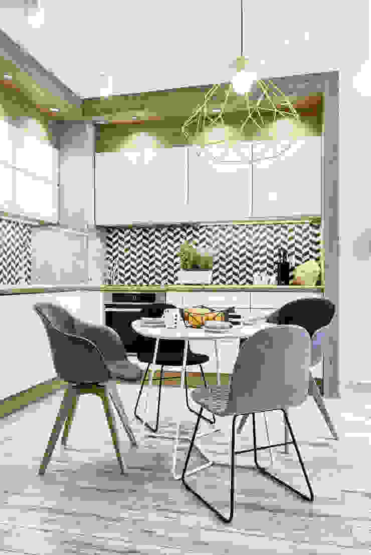 MIESZKANIE POKAZOWE NA OŁTASZYNIE Skandynawski salon od Q2Design Skandynawski