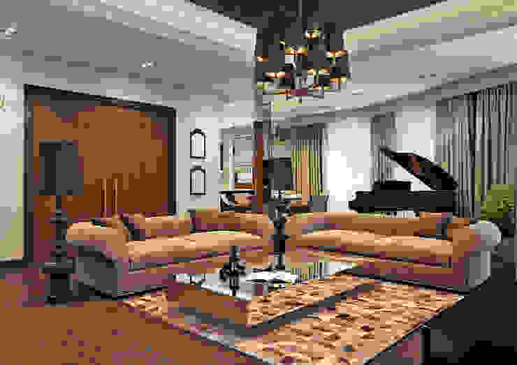 Студия Rash_studio Гостиные в эклектичном стиле