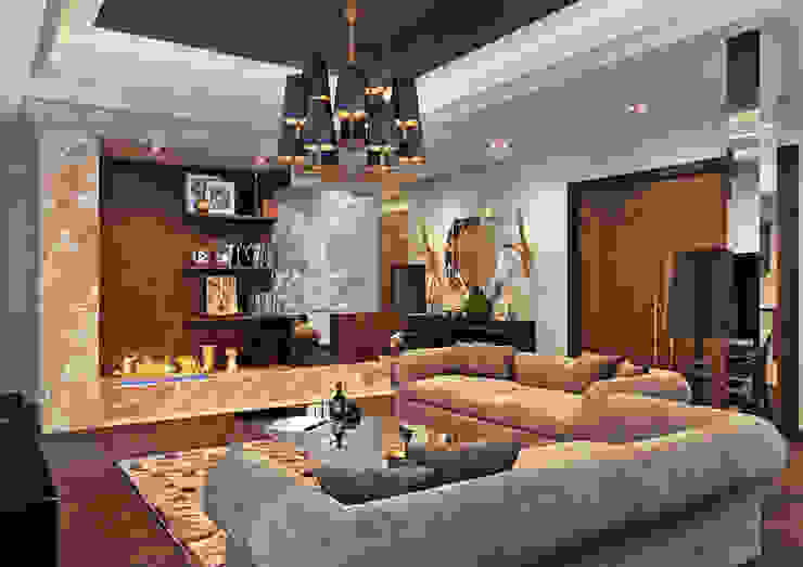Студия Rash_studio Гостиные в эклектичном стиле