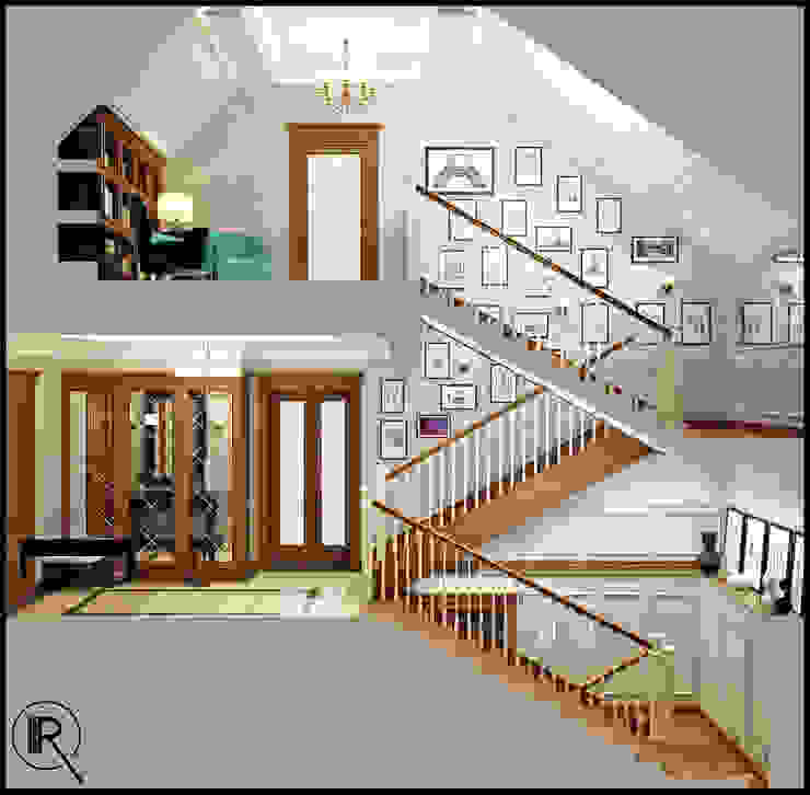 Rash_studio Classic corridor, hallway & stairs