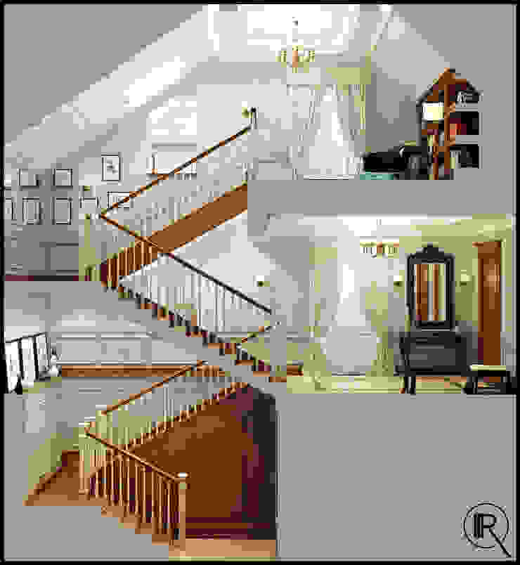 Rash_studio Classic corridor, hallway & stairs