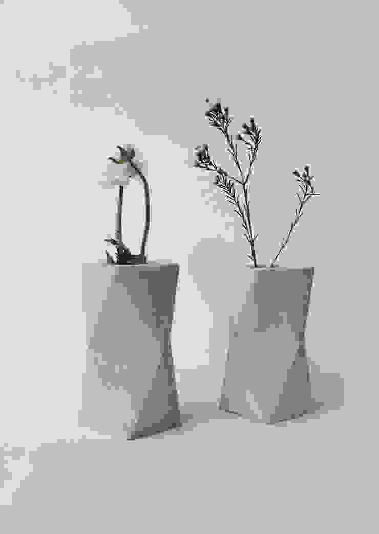 Geometric concrete Vase / Vase aus Beton von frauklarer Skandinavisch