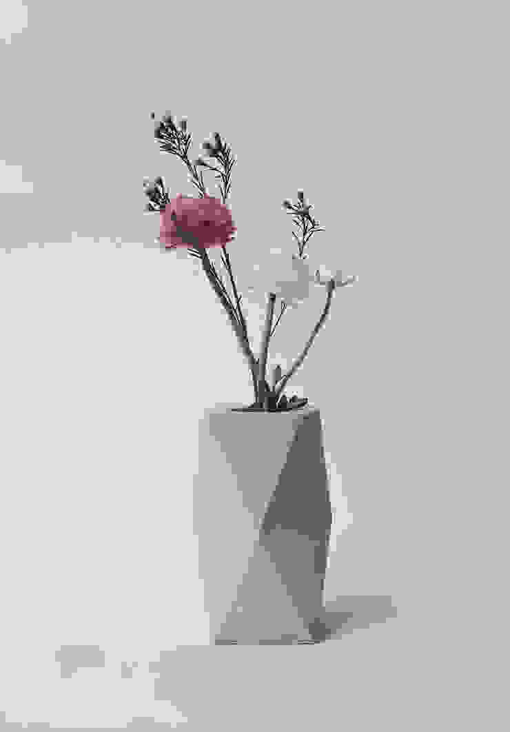 Geometric concrete Vase / Vase aus Beton von frauklarer Skandinavisch