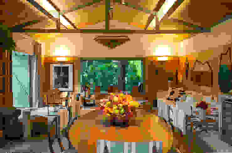 Marina Linhares Decoração de Interiores Ruang Makan Tropis