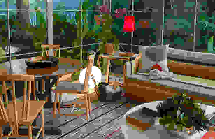 Marina Linhares Decoração de Interiores Ruang Keluarga Tropis
