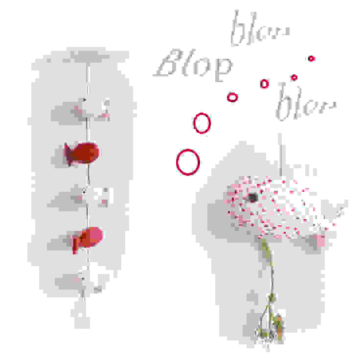 Decoration Chambre D Enfant Bois Flotte Et Poissons Tons De Rose Suspendus Originale Et Unique Homify