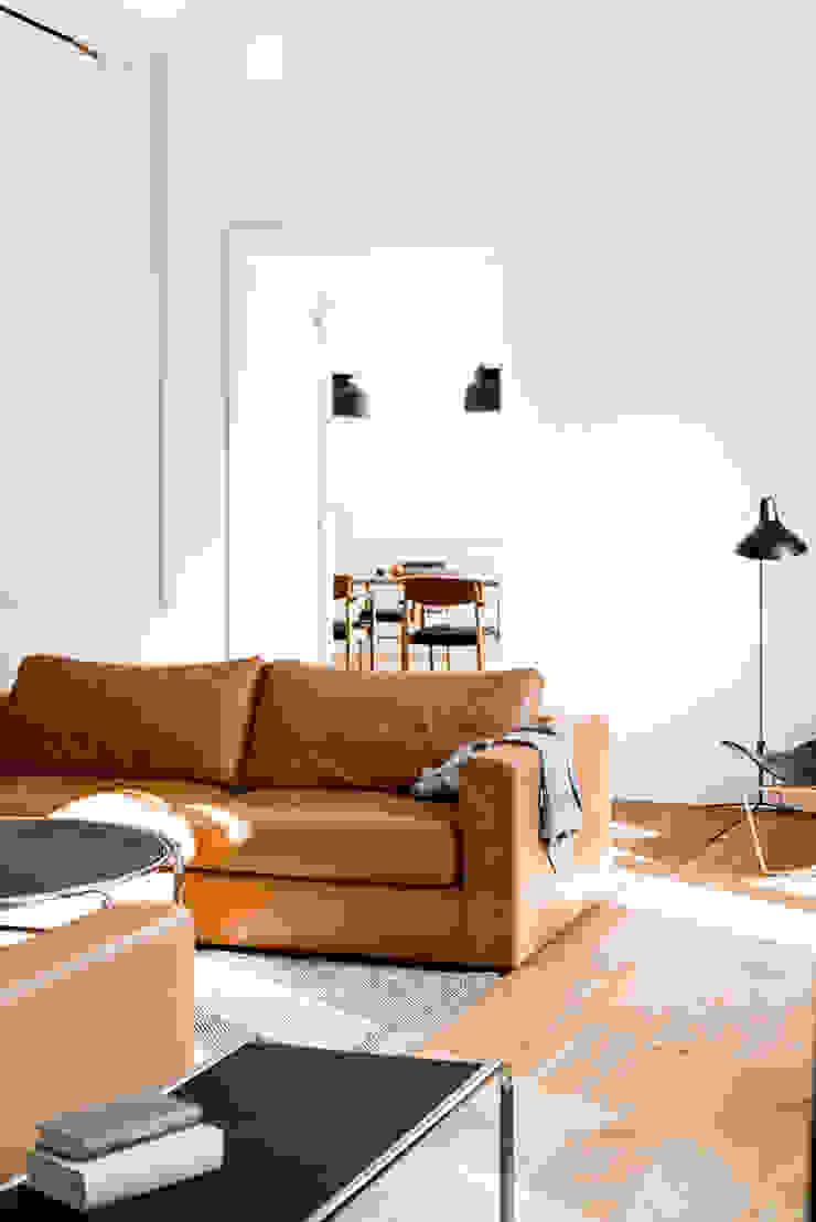 Living room Loft Kolasinski Living room Wood White
