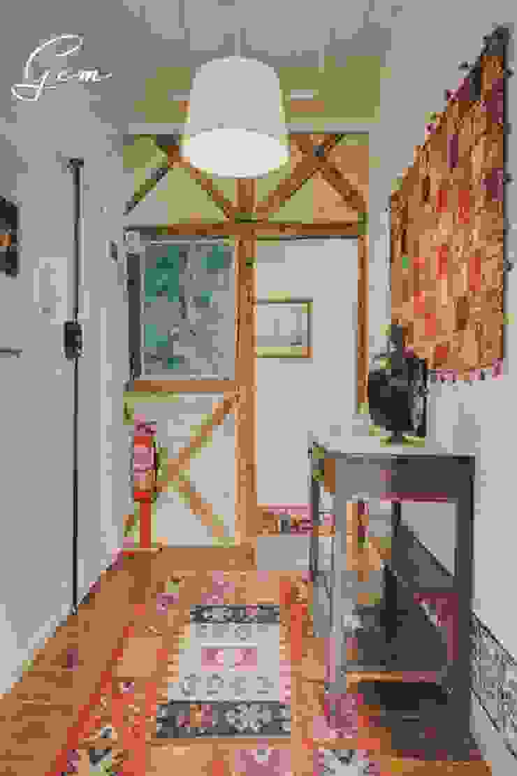 Obrasdecor 러스틱스타일 복도, 현관 & 계단