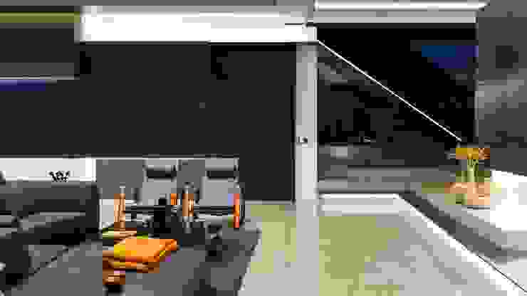 House in Kloof Road Nico Van Der Meulen Architects Soggiorno moderno