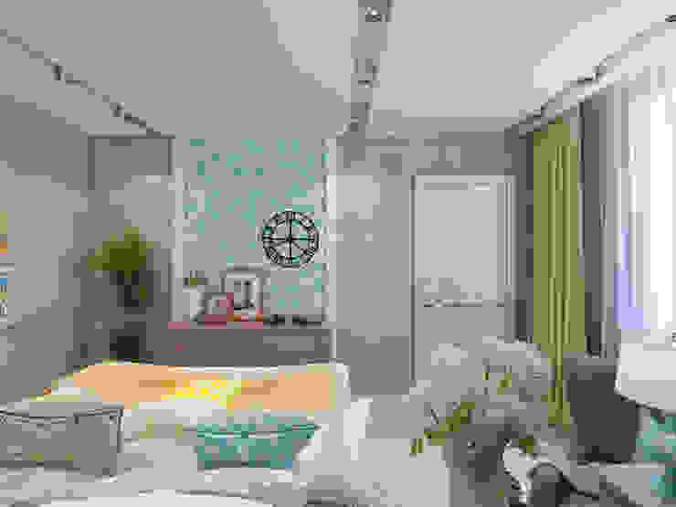 Details, design studio 에클레틱 침실 그레이