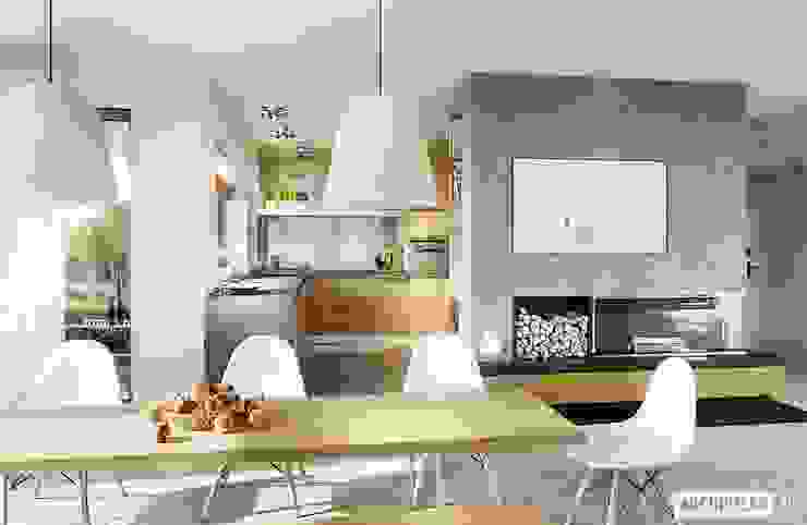 PROJEKT DOMU MAGNUS II G2, Pracownia Projektowa ARCHIPELAG Pracownia Projektowa ARCHIPELAG Modern dining room