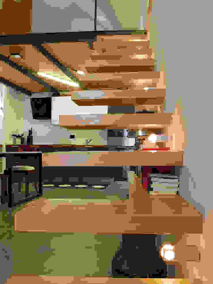 Ossigeno Architettura 지중해스타일 복도, 현관 & 계단