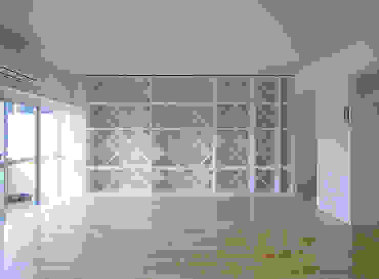 Superimposition House Renovation 高田博章建築設計 Modern walls & floors Wood White