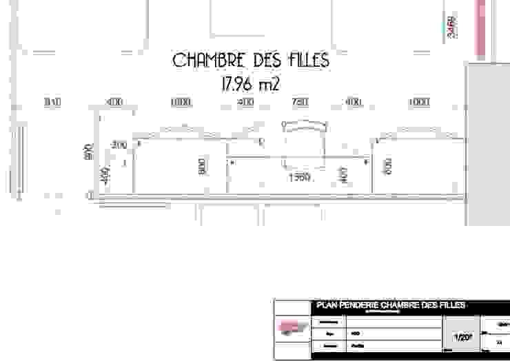 Rénovation d'un appartement de 75 m2 à Tassin, Pauline VIDAL - Architecte d'Intérieur CFAI Pauline VIDAL - Architecte d'Intérieur CFAI غرفة الاطفال