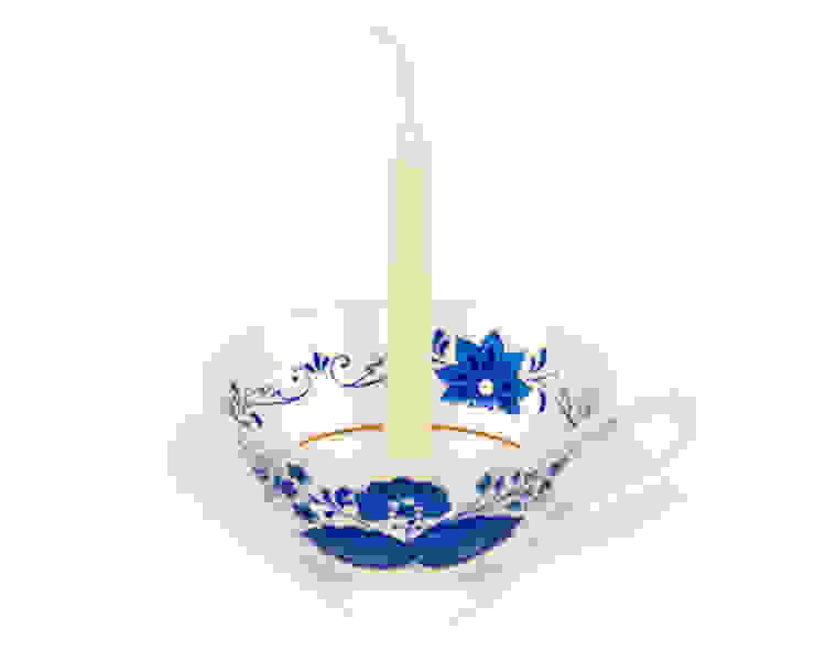 Lieselotte Kerzenhalter aus Vintage-Sammeltasse Lieselotte KücheBeleuchtung Porzellan Blau