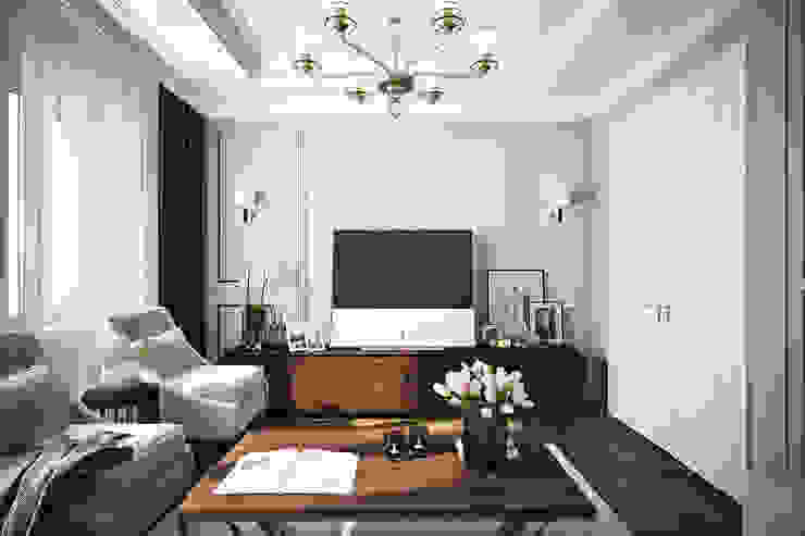 Классика может быть современной Гостиная в классическом стиле от Solo Design Studio Классический