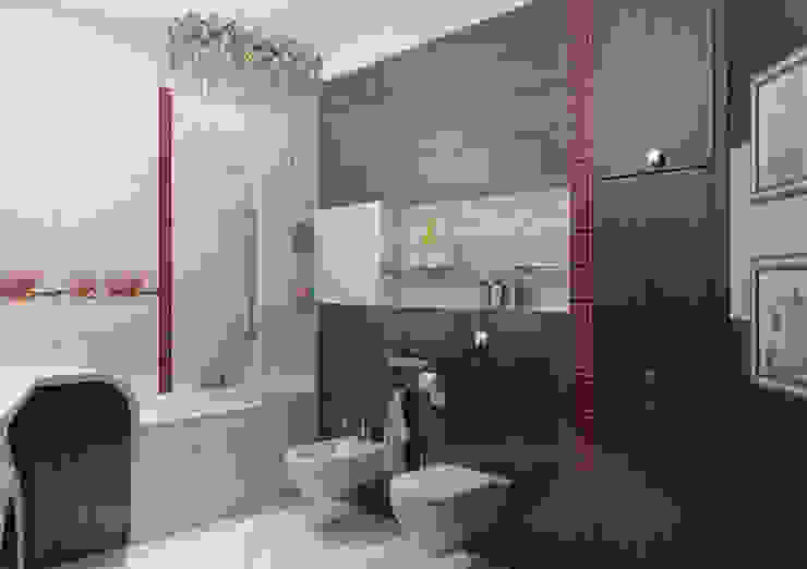 Дизайн интерьера 4-ком. квартиры GP-ARCH Ванная комната в стиле модерн