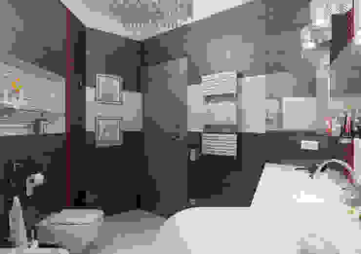 Дизайн интерьера 4-ком. квартиры GP-ARCH Ванная комната в стиле модерн