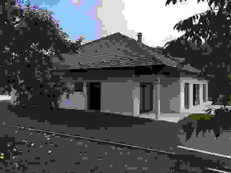 villa familiale à Hagenthal-le-Bas, A.FUKE-PRIGENT ARCHITECTE A.FUKE-PRIGENT ARCHITECTE Kırma çatı