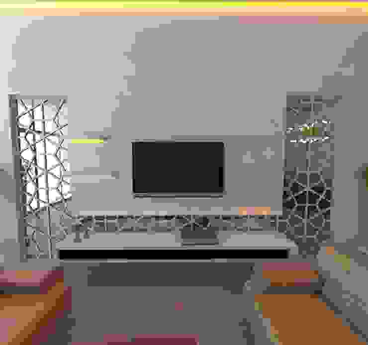 Murat Aksel Architecture SalonMeubles télévision & multimédia Bois Blanc