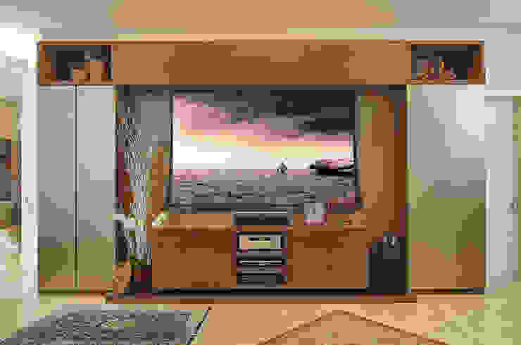 Isabela Canaan Arquitetos e Associados Salas multimedia de estilo moderno