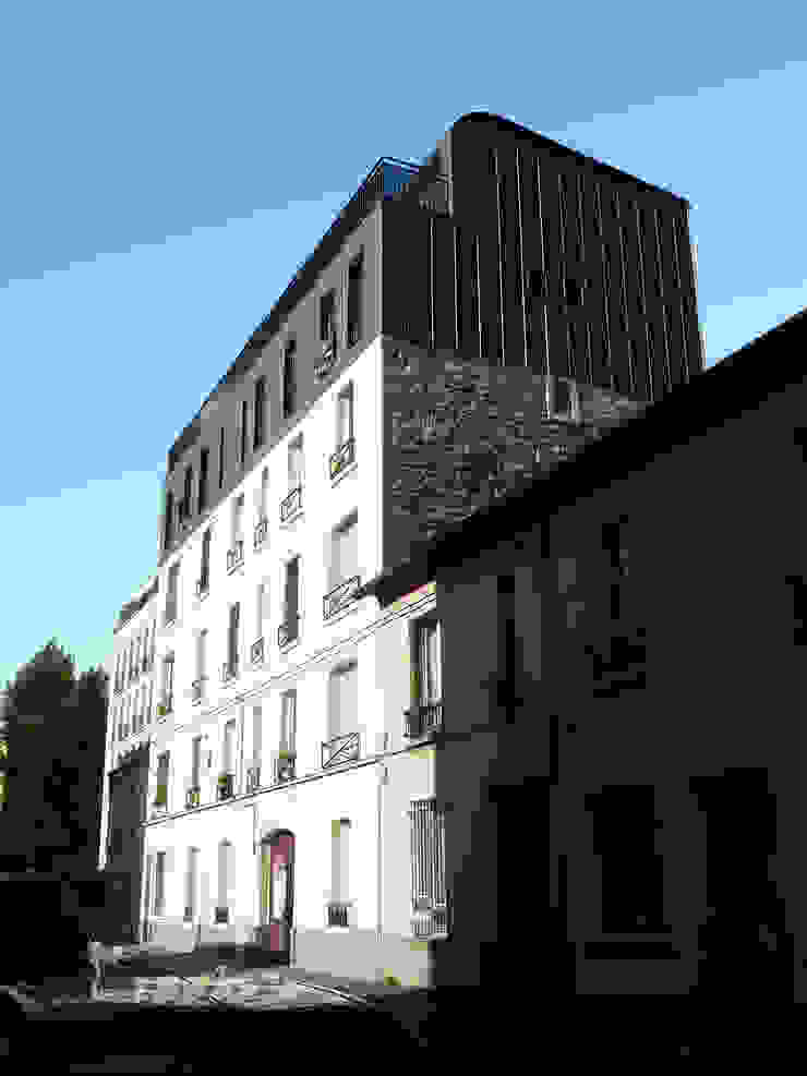 Sur-élevation à ossature Bois - Montreuil, AADD+ AADD+ Maisons modernes