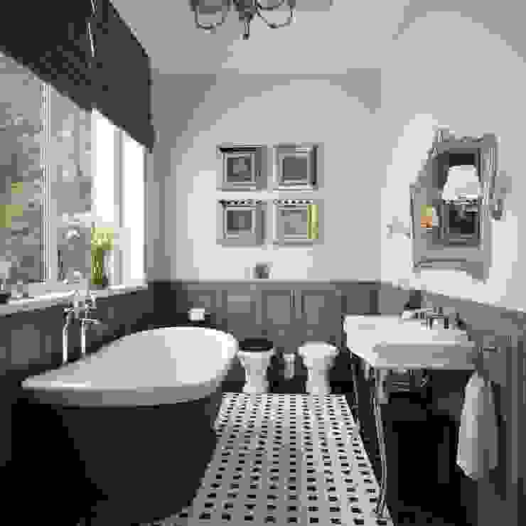Ванная комната, Sergey Artiomov Sergey Artiomov Klassieke badkamers Tegels Beige