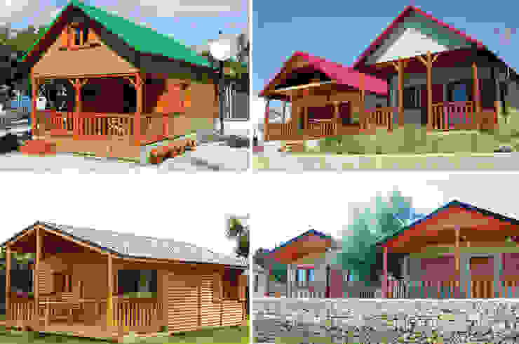 Casas de madera y bungalows , BS Ingeniería BS Ingeniería Country style houses Wood Beige