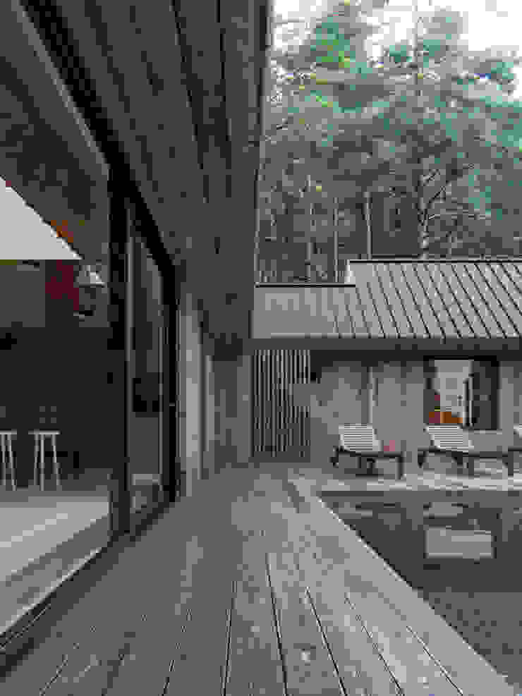 INT2architecture منزل جاهز للتركيب خشب Brown