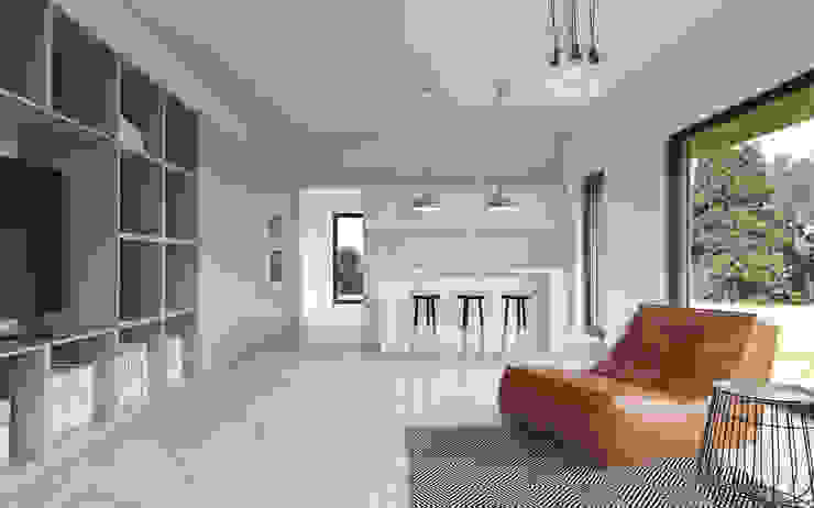 INT2architecture غرفة المعيشة MDF White