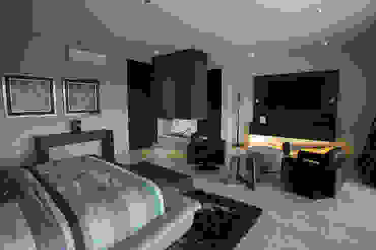Interiorismo para residencia en Altozano Morelia, Dovela Interiorismo Dovela Interiorismo Moderne Schlafzimmer Grau