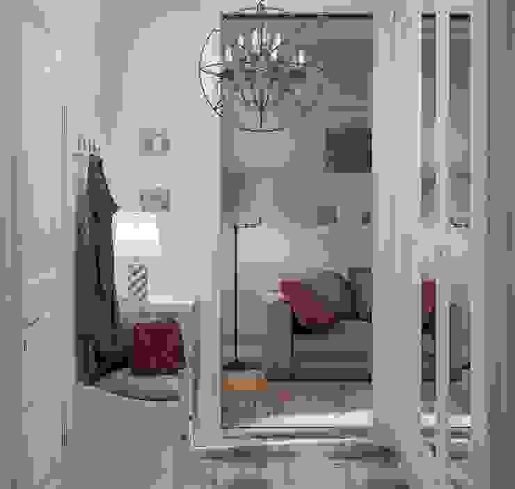 Ольга Бондарь Scandinavian style corridor, hallway& stairs