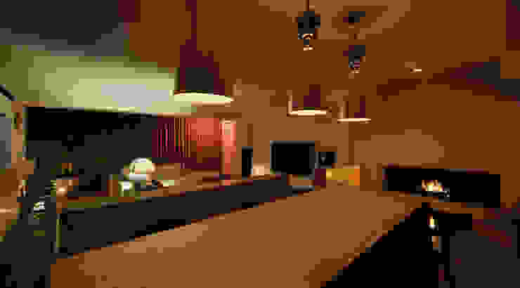 O邸 中塚健仁建築設計事務所 Вітальня